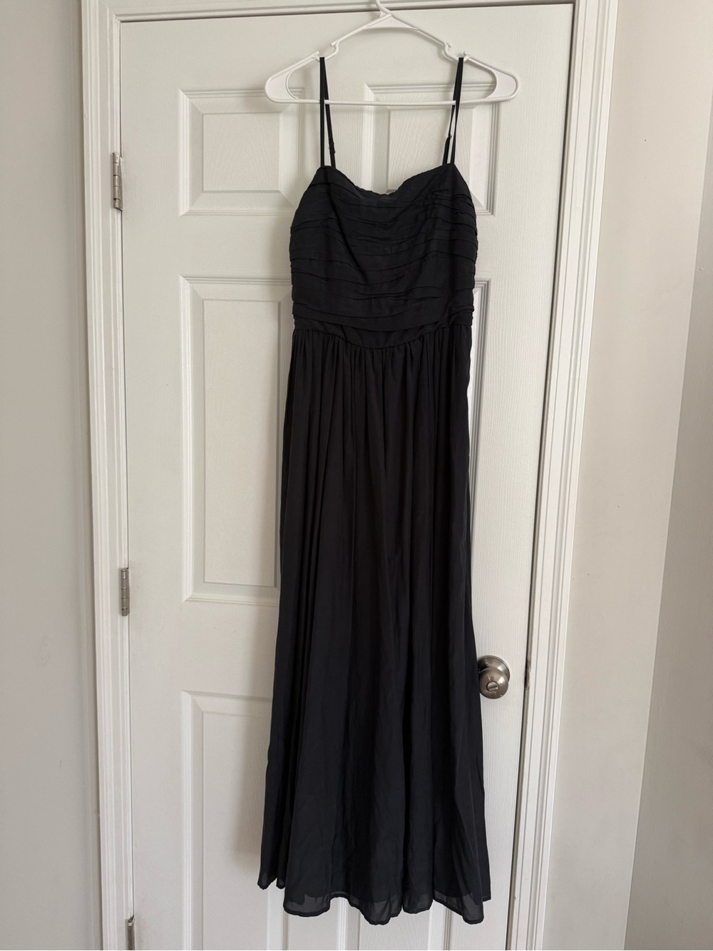 Black Spaghetti-Strap Maxi Dress